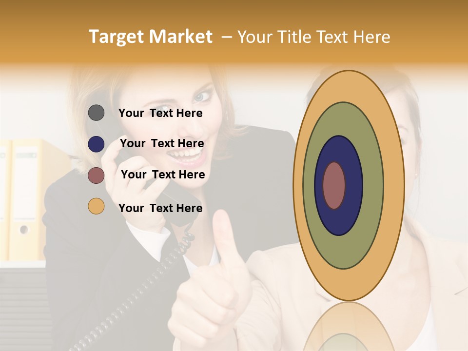 Service Arbeitsplatz Kommunikation PowerPoint Template