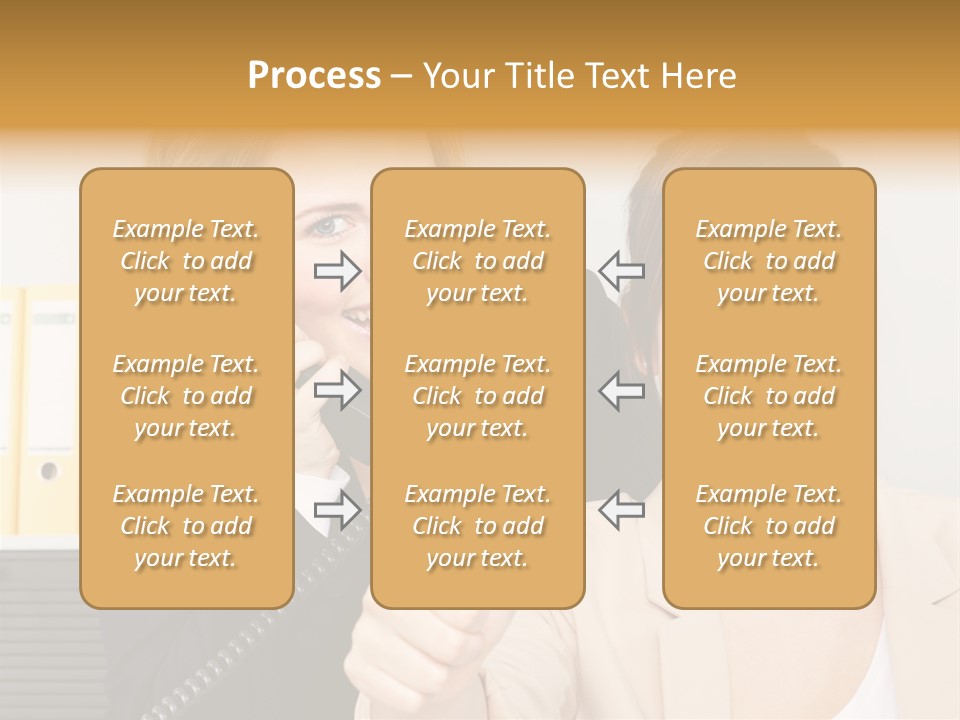 Service Arbeitsplatz Kommunikation PowerPoint Template