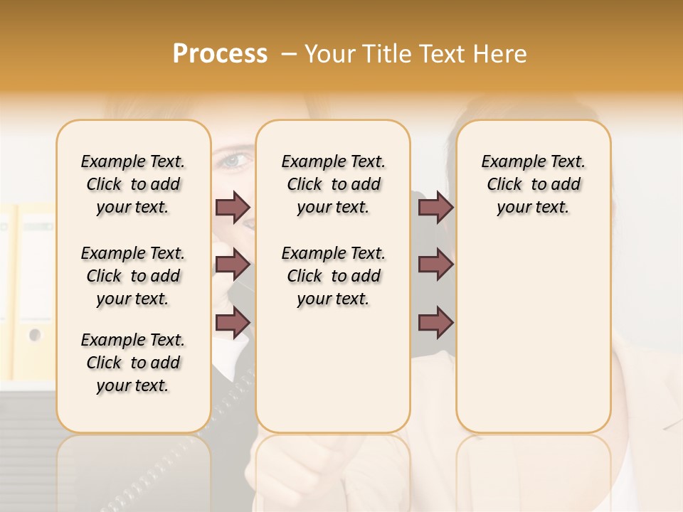 Service Arbeitsplatz Kommunikation PowerPoint Template