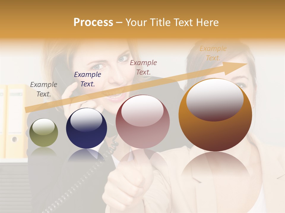 Service Arbeitsplatz Kommunikation PowerPoint Template