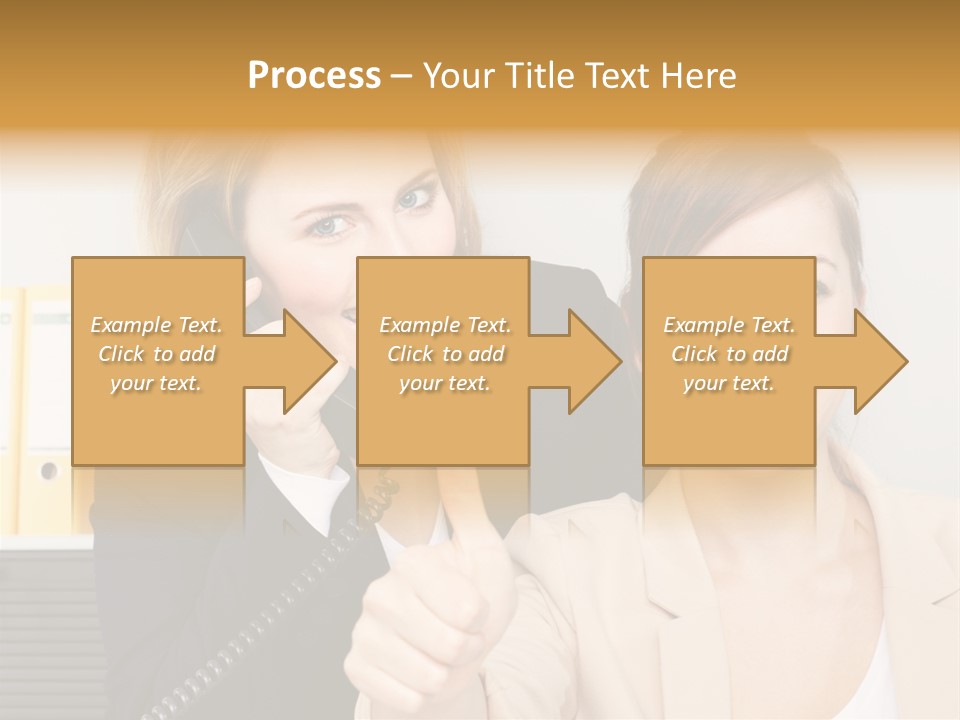 Service Arbeitsplatz Kommunikation PowerPoint Template