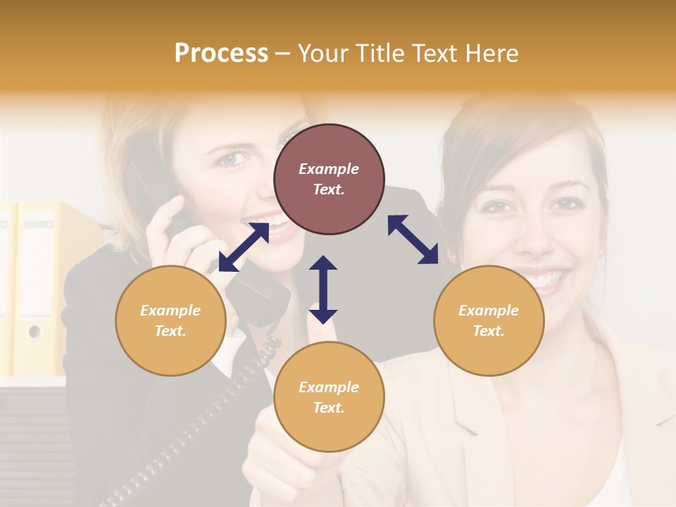 Service Arbeitsplatz Kommunikation PowerPoint Template