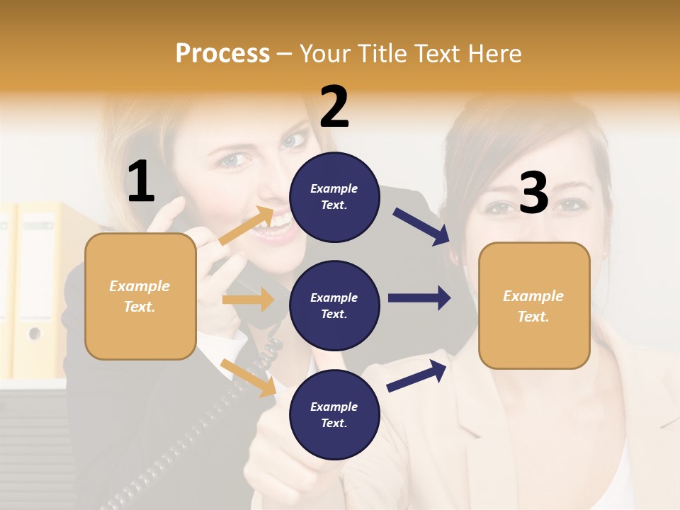 Service Arbeitsplatz Kommunikation PowerPoint Template