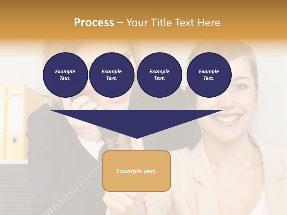 Service Arbeitsplatz Kommunikation PowerPoint Template