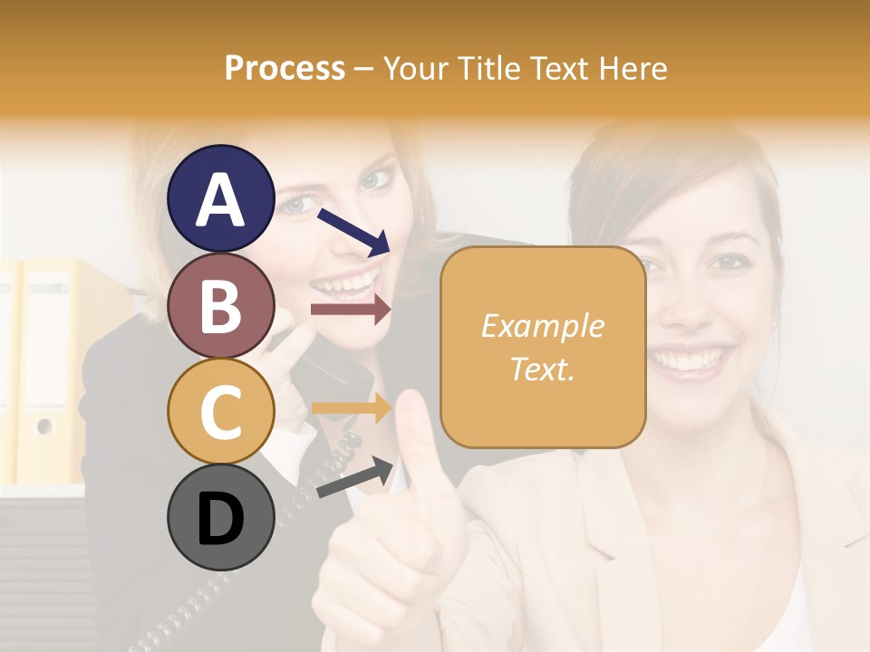 Service Arbeitsplatz Kommunikation PowerPoint Template