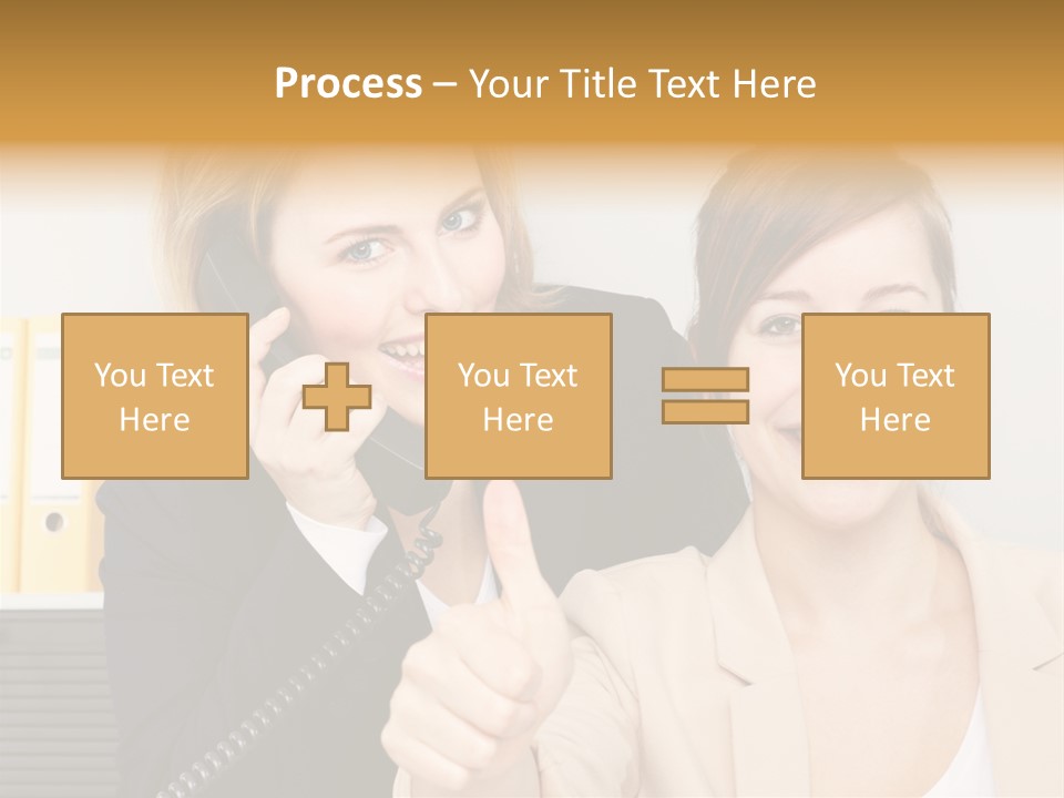 Service Arbeitsplatz Kommunikation PowerPoint Template