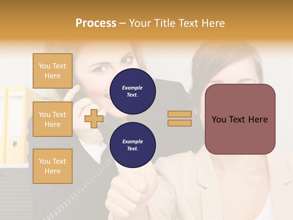 Service Arbeitsplatz Kommunikation PowerPoint Template