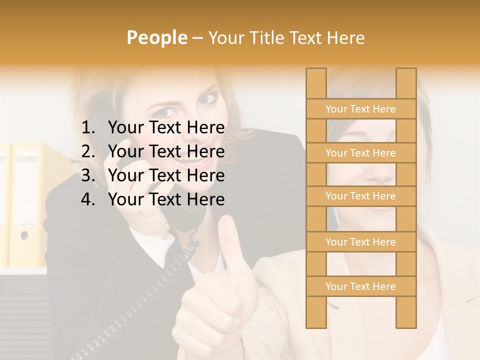 Service Arbeitsplatz Kommunikation PowerPoint Template