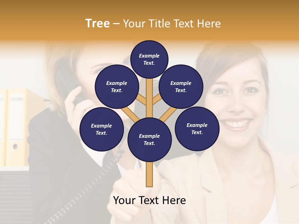 Service Arbeitsplatz Kommunikation PowerPoint Template