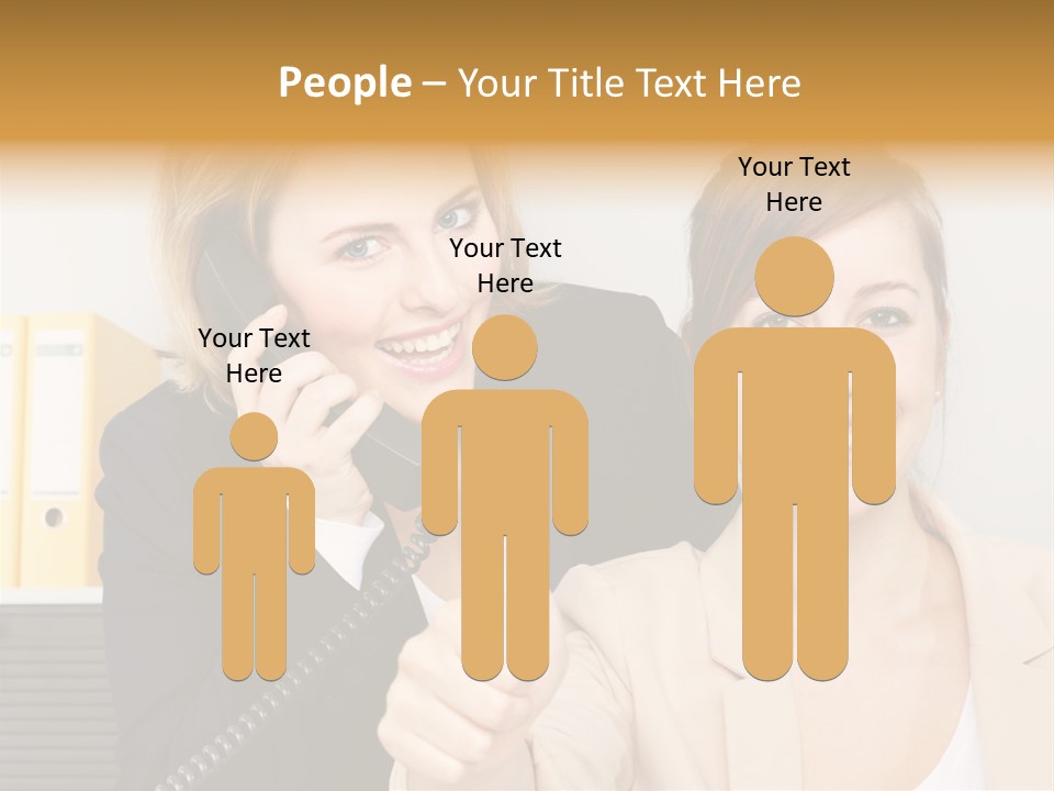 Service Arbeitsplatz Kommunikation PowerPoint Template