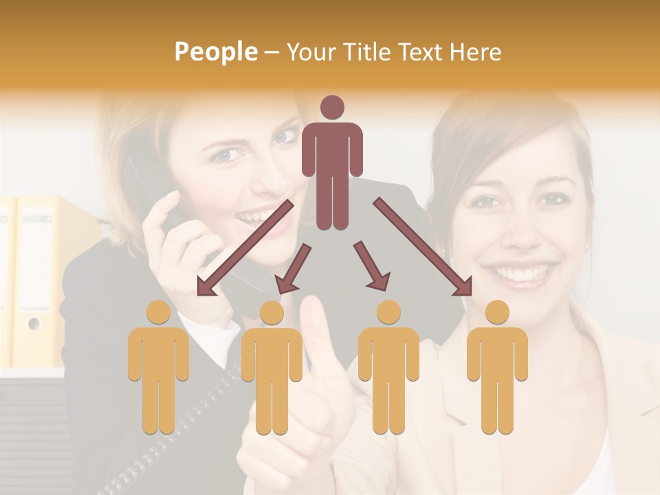 Service Arbeitsplatz Kommunikation PowerPoint Template