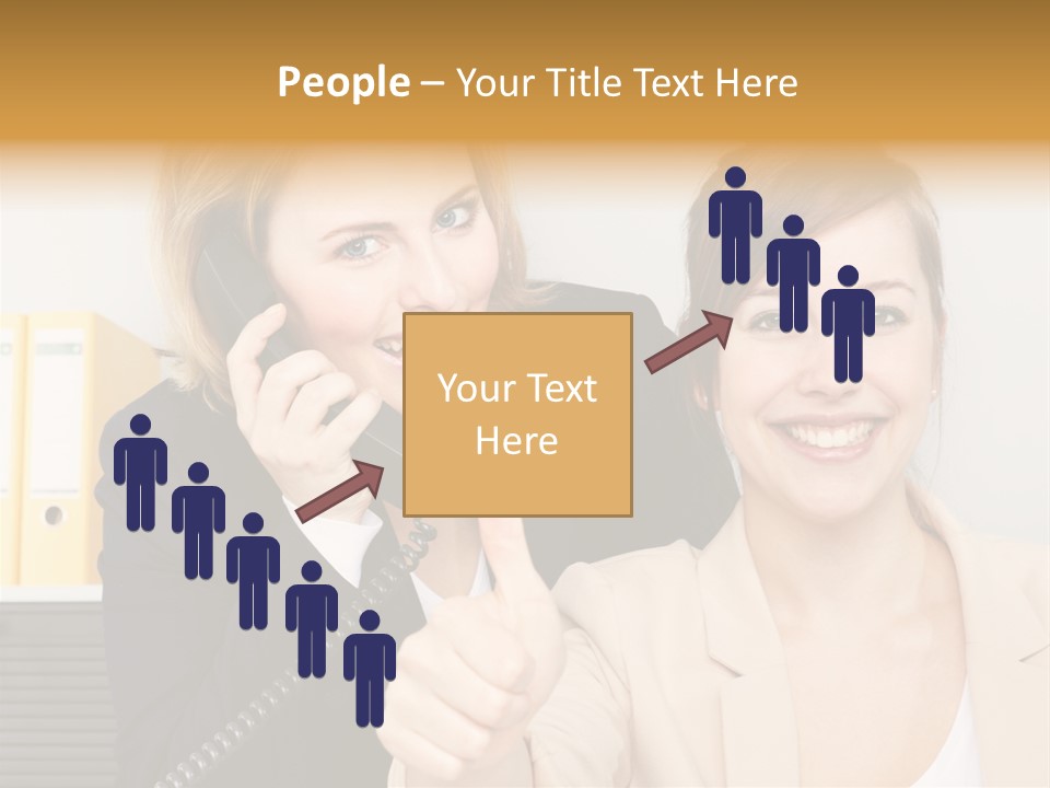 Service Arbeitsplatz Kommunikation PowerPoint Template