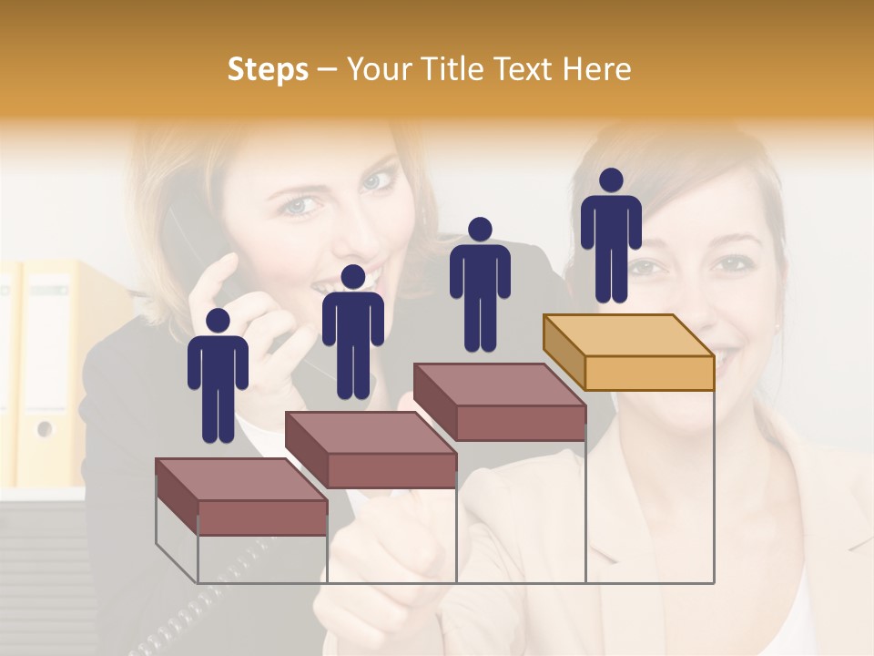 Service Arbeitsplatz Kommunikation PowerPoint Template
