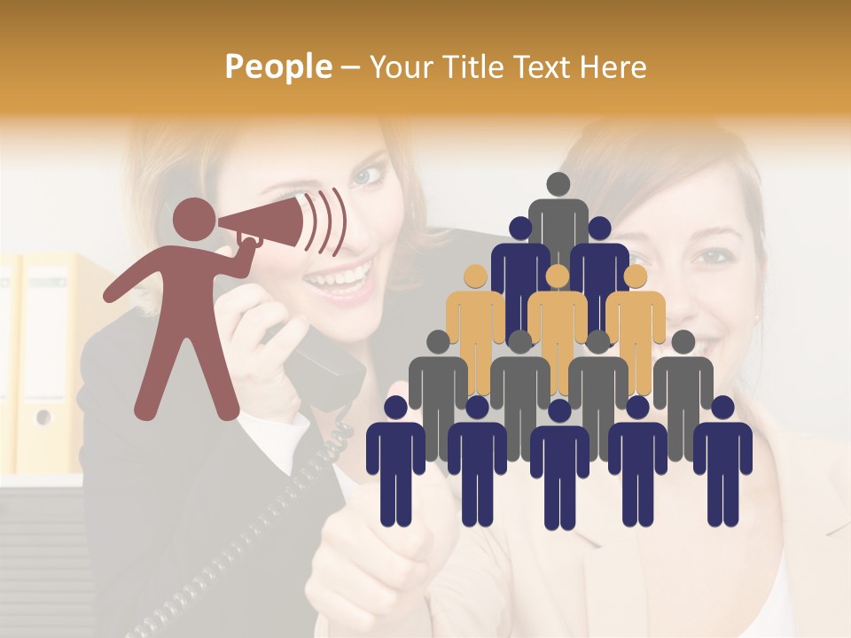 Service Arbeitsplatz Kommunikation PowerPoint Template