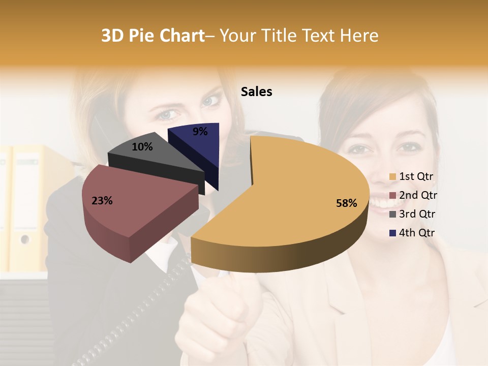 Service Arbeitsplatz Kommunikation PowerPoint Template