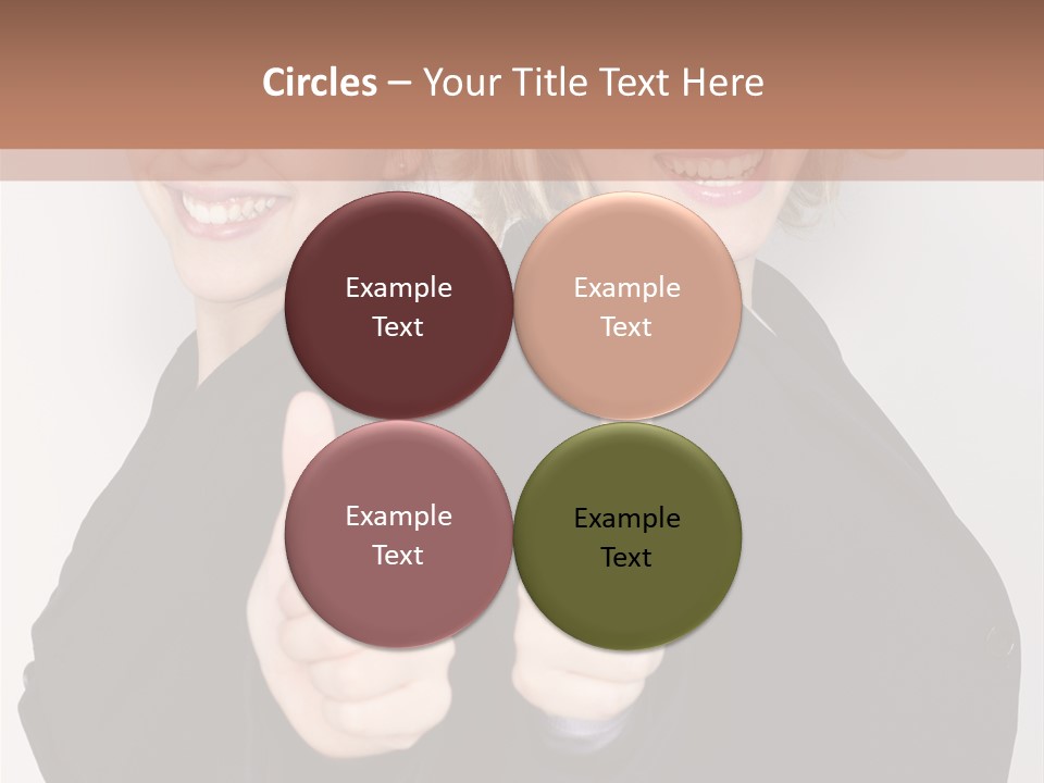 Studentin Zusammen Frau PowerPoint Template