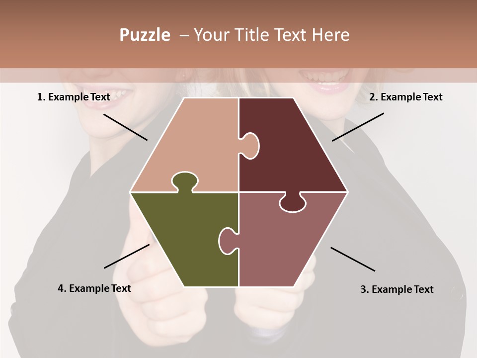 Studentin Zusammen Frau PowerPoint Template