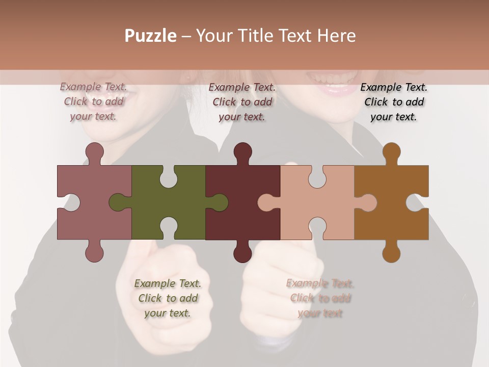 Studentin Zusammen Frau PowerPoint Template