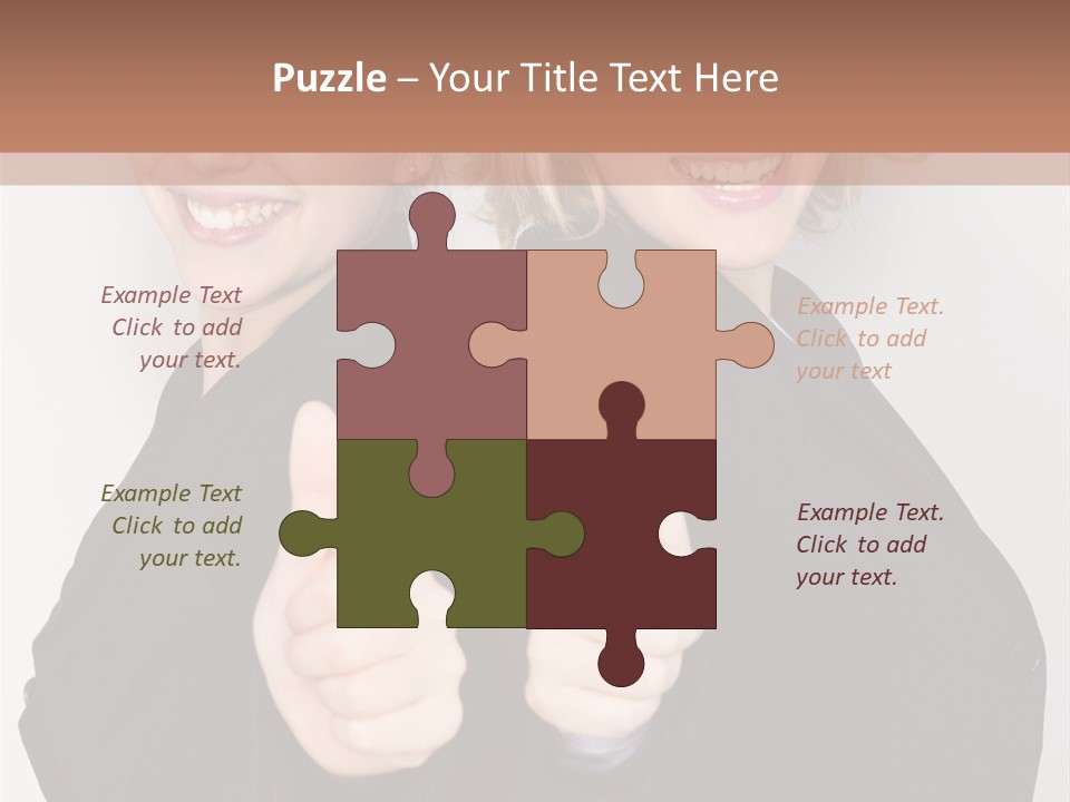 Studentin Zusammen Frau PowerPoint Template