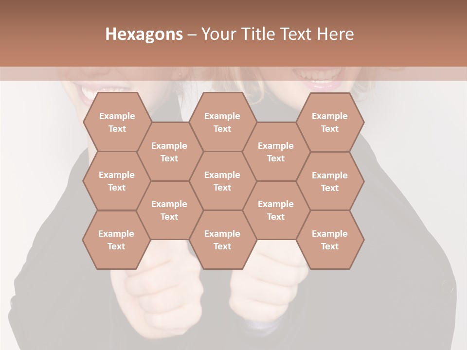 Studentin Zusammen Frau PowerPoint Template