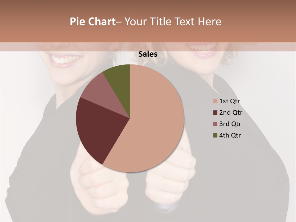 Studentin Zusammen Frau PowerPoint Template