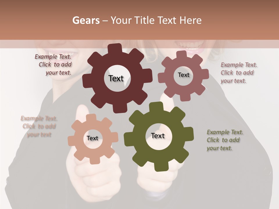 Studentin Zusammen Frau PowerPoint Template