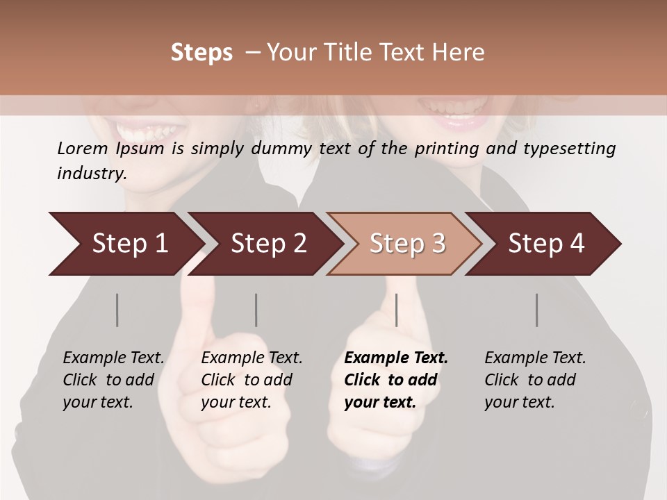 Studentin Zusammen Frau PowerPoint Template