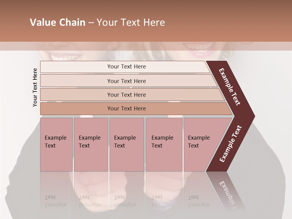 Studentin Zusammen Frau PowerPoint Template