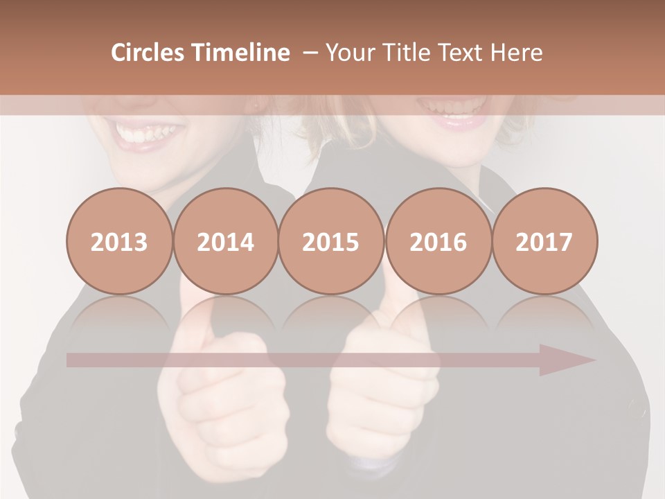 Studentin Zusammen Frau PowerPoint Template