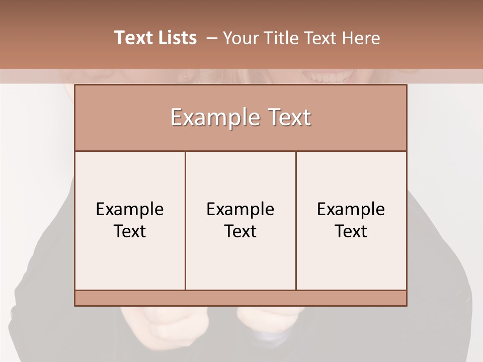 Studentin Zusammen Frau PowerPoint Template