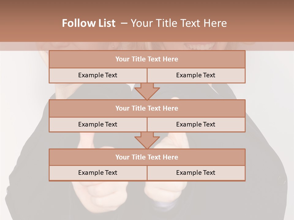 Studentin Zusammen Frau PowerPoint Template