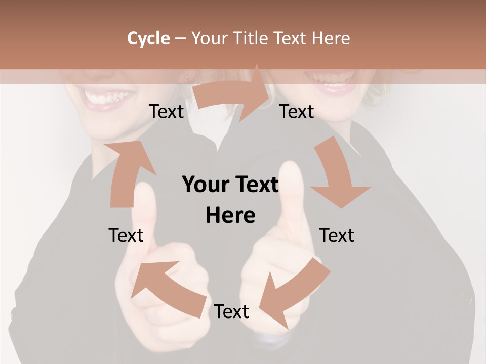 Studentin Zusammen Frau PowerPoint Template