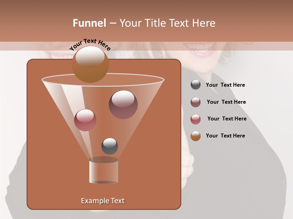 Studentin Zusammen Frau PowerPoint Template