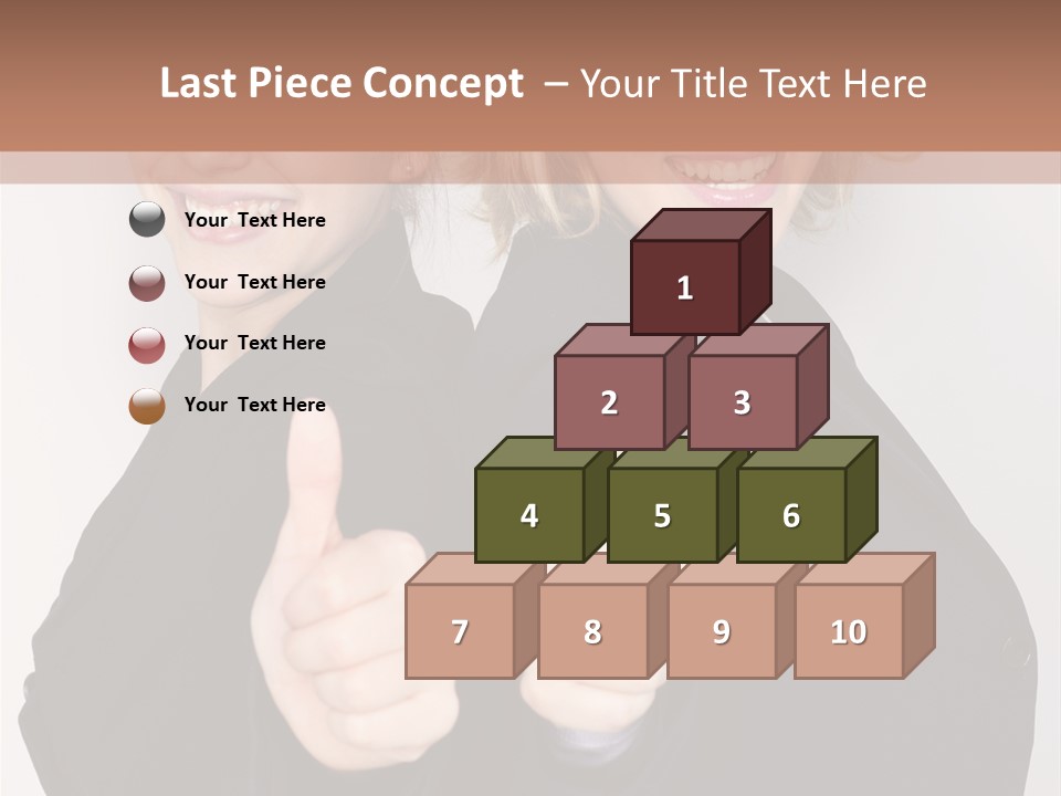 Studentin Zusammen Frau PowerPoint Template