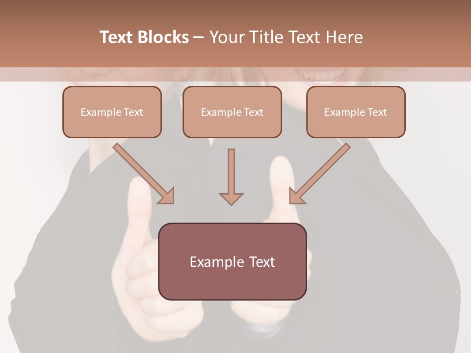 Studentin Zusammen Frau PowerPoint Template