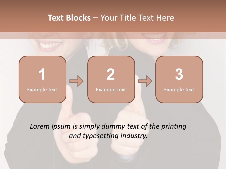 Studentin Zusammen Frau PowerPoint Template
