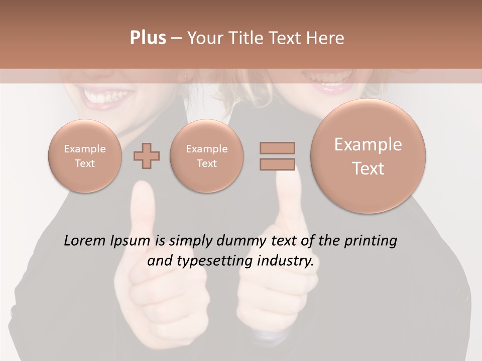 Studentin Zusammen Frau PowerPoint Template