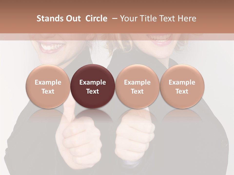 Studentin Zusammen Frau PowerPoint Template