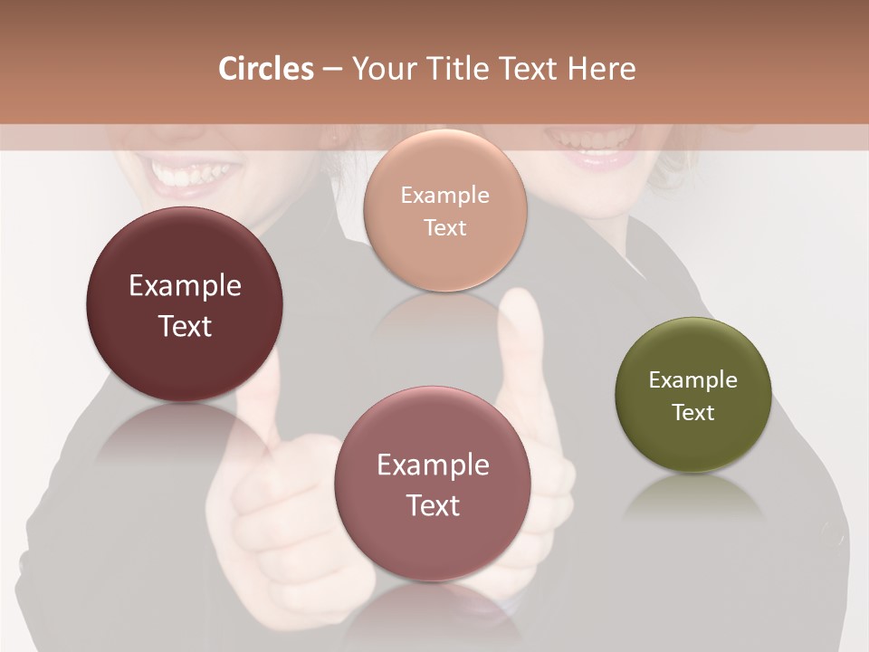 Studentin Zusammen Frau PowerPoint Template