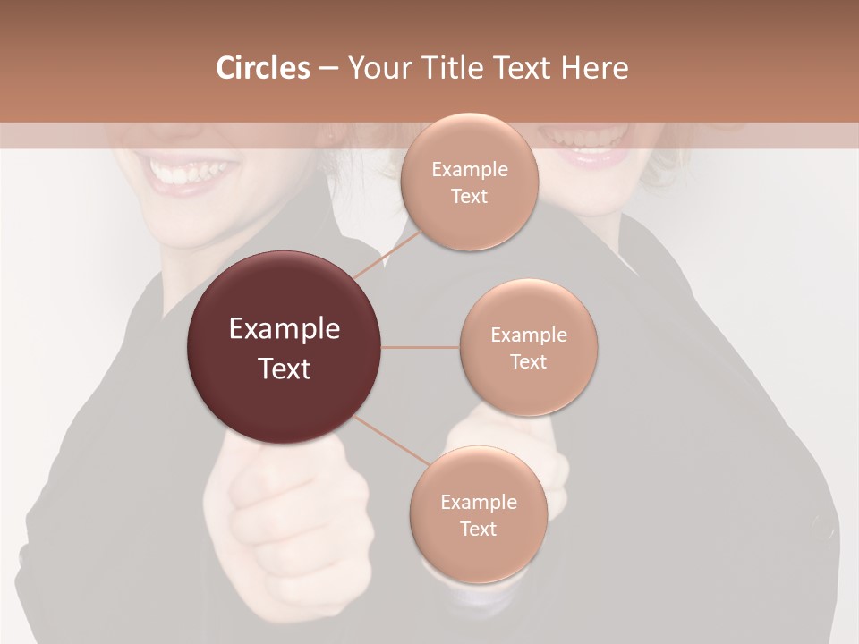 Studentin Zusammen Frau PowerPoint Template