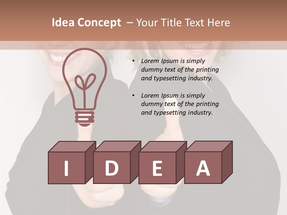 Studentin Zusammen Frau PowerPoint Template