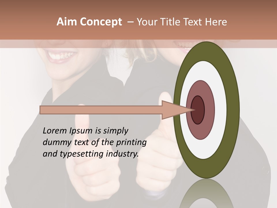 Studentin Zusammen Frau PowerPoint Template