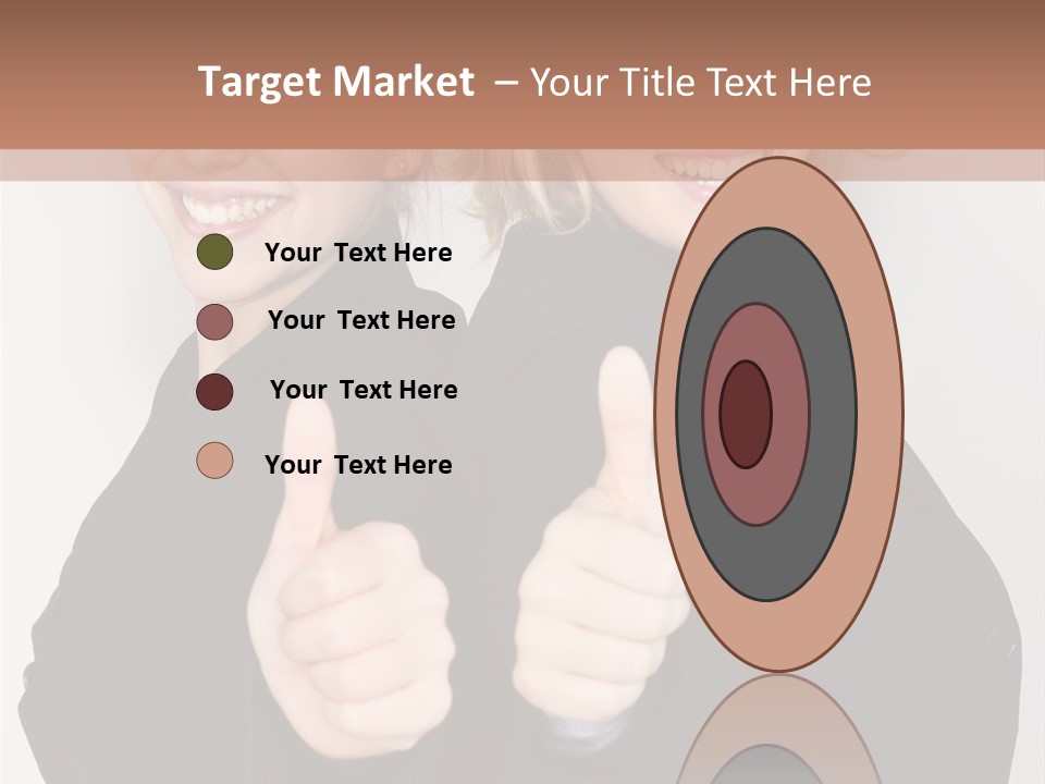 Studentin Zusammen Frau PowerPoint Template