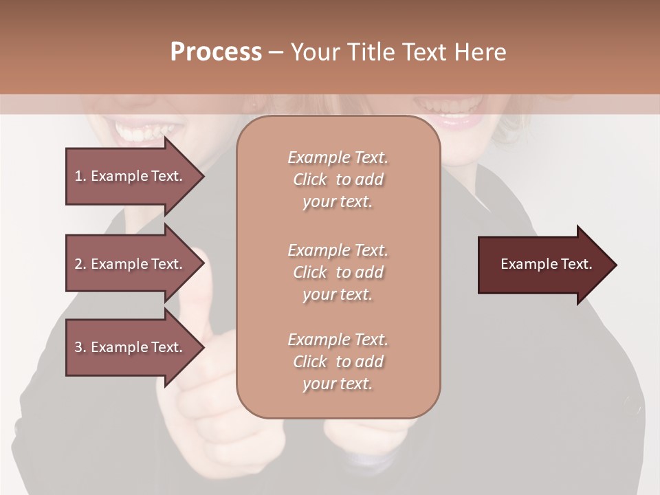 Studentin Zusammen Frau PowerPoint Template