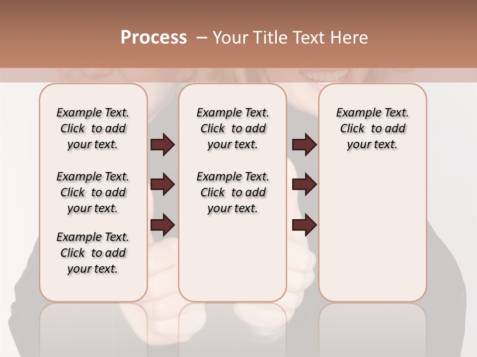 Studentin Zusammen Frau PowerPoint Template