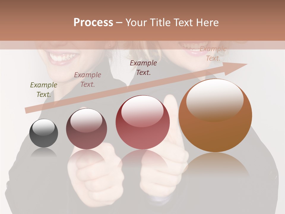 Studentin Zusammen Frau PowerPoint Template