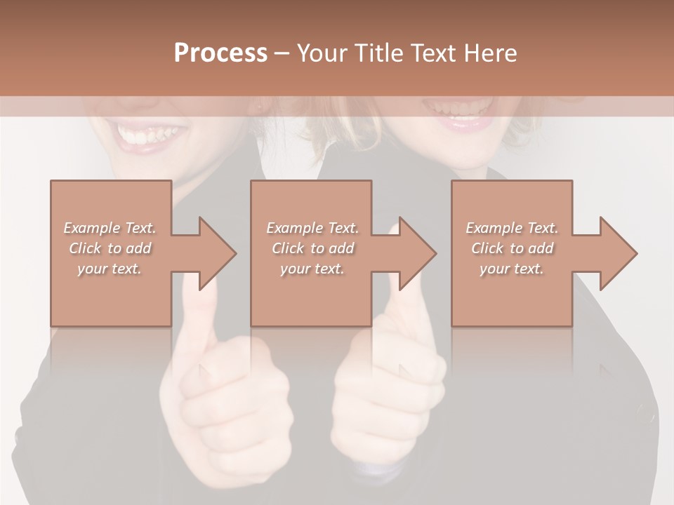 Studentin Zusammen Frau PowerPoint Template