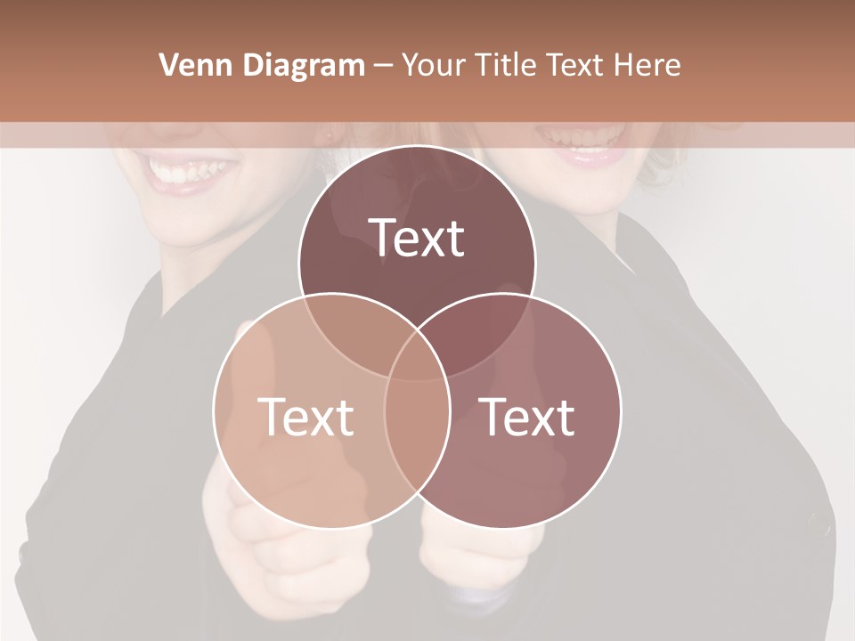 Studentin Zusammen Frau PowerPoint Template