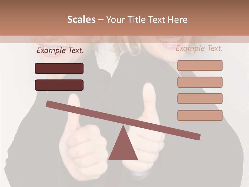 Studentin Zusammen Frau PowerPoint Template