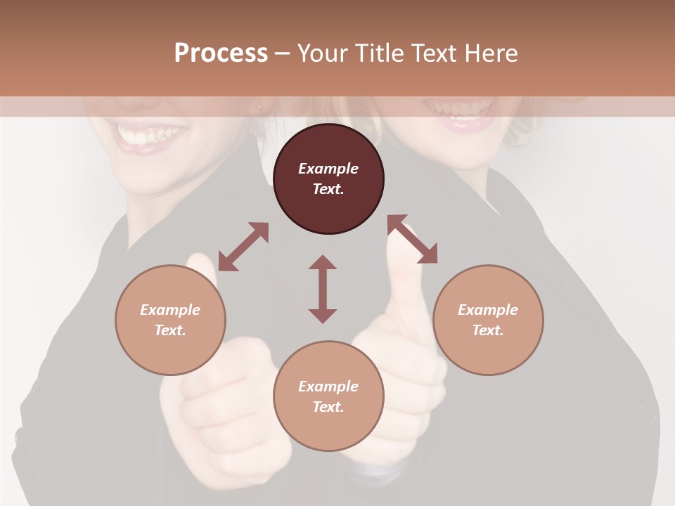 Studentin Zusammen Frau PowerPoint Template